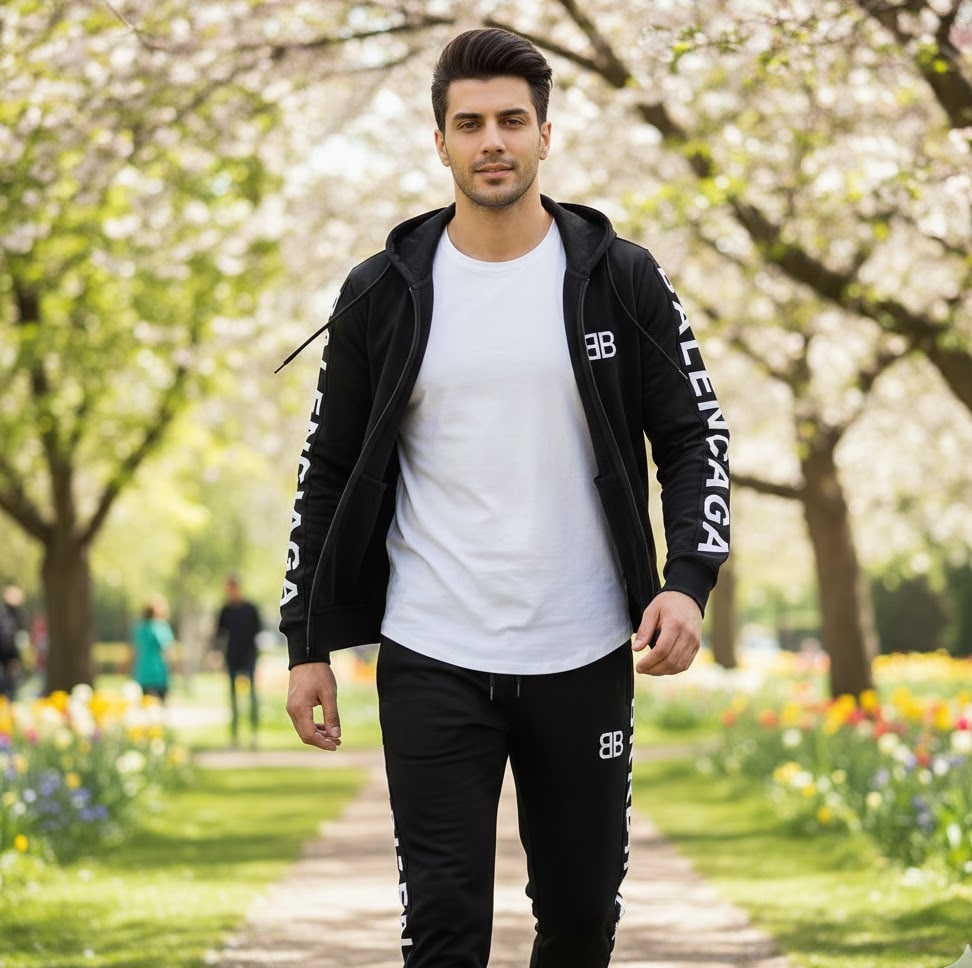 ست اسپرت بهاره مردانه سوییشرت شلوار مدلHami