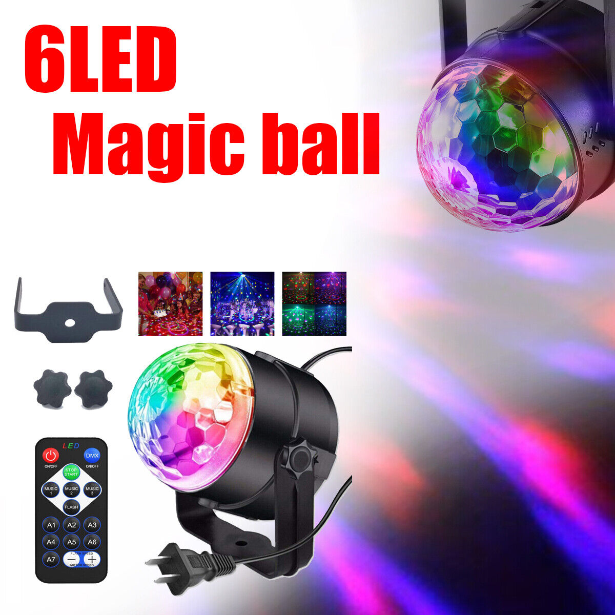 لامپ رقص نور رومیزی مدل stage light w3