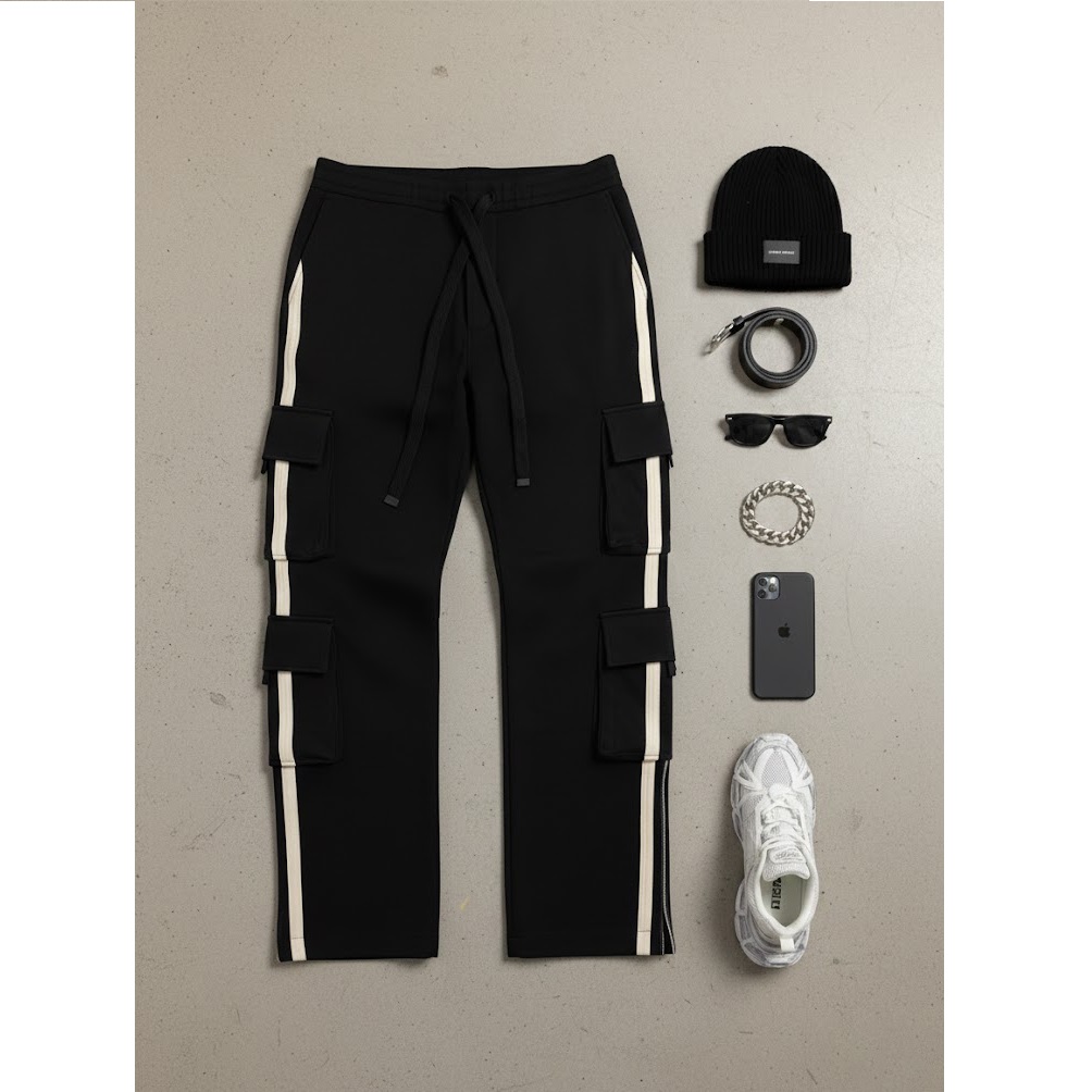 شلوار مردانه شش جیب دونوار مدل Sardar-مشکی